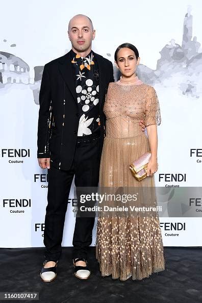 delfina.delettrez fendi milano.fashion.week 2019|Delfina Delettrez Fendi and Nico Vascellari attend the Fendi .